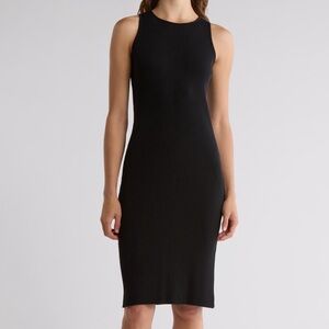 Vince Ribbed Cotton Tank Dress